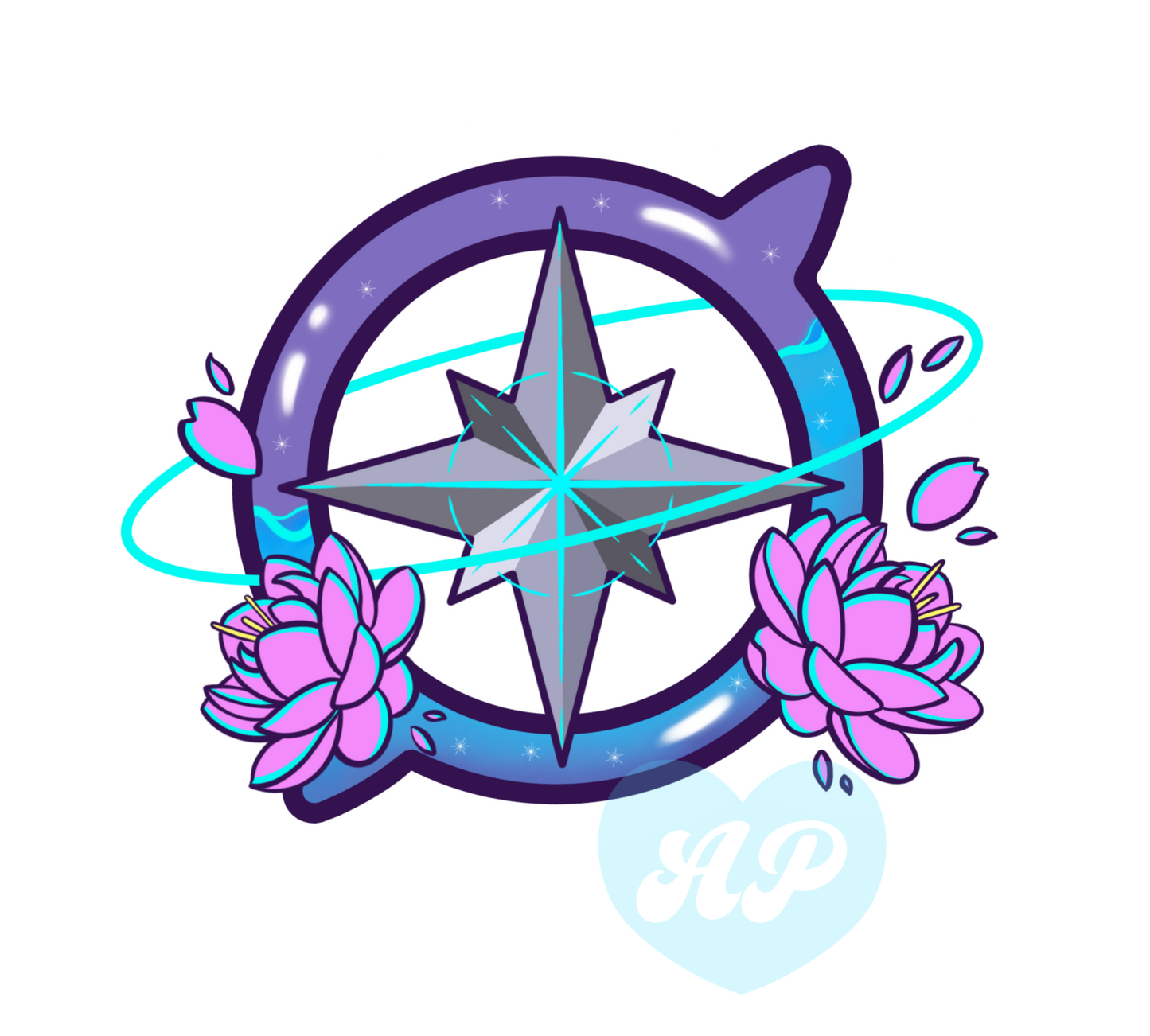 SKZ Lotus Compass Vinyl Sticker