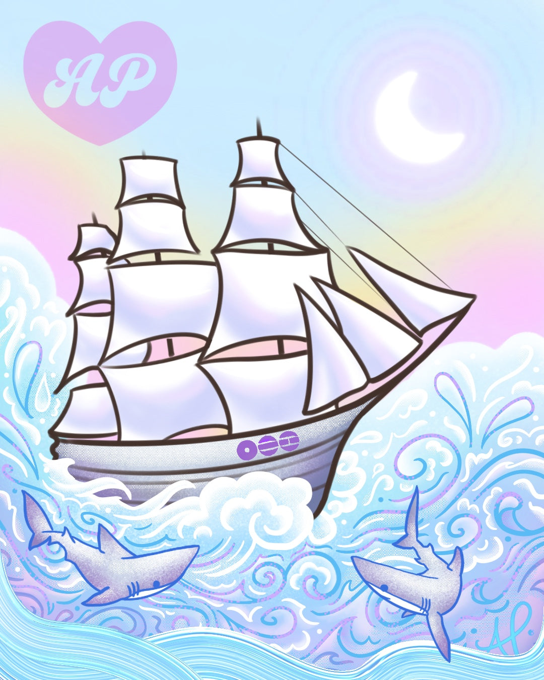 Arirang Swim Ship - Art Print