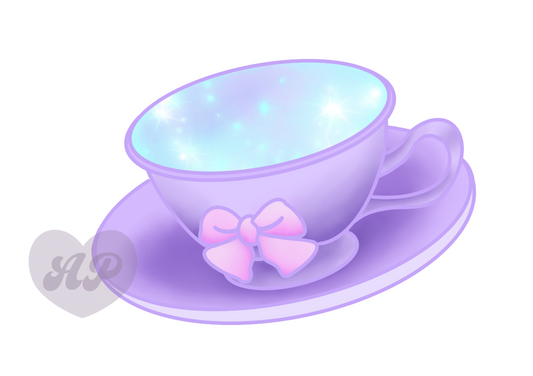 Cosmic Teacup Vinyl Sticker