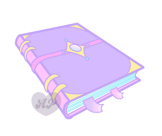 Spell Book Vinyl Sticker