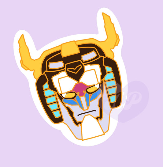 Voltron Head Vinyl Sticker