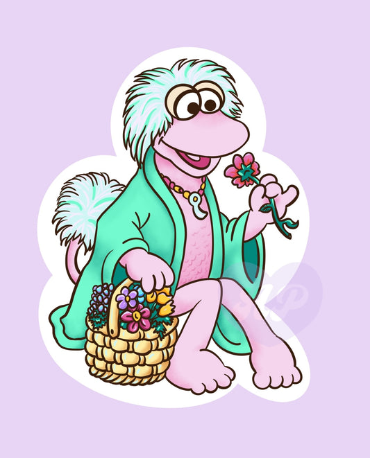 Mokey Fraggle Rock Vinyl Sticker