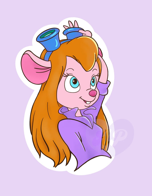 Rescue Rangers Gadget Vinyl Sticker